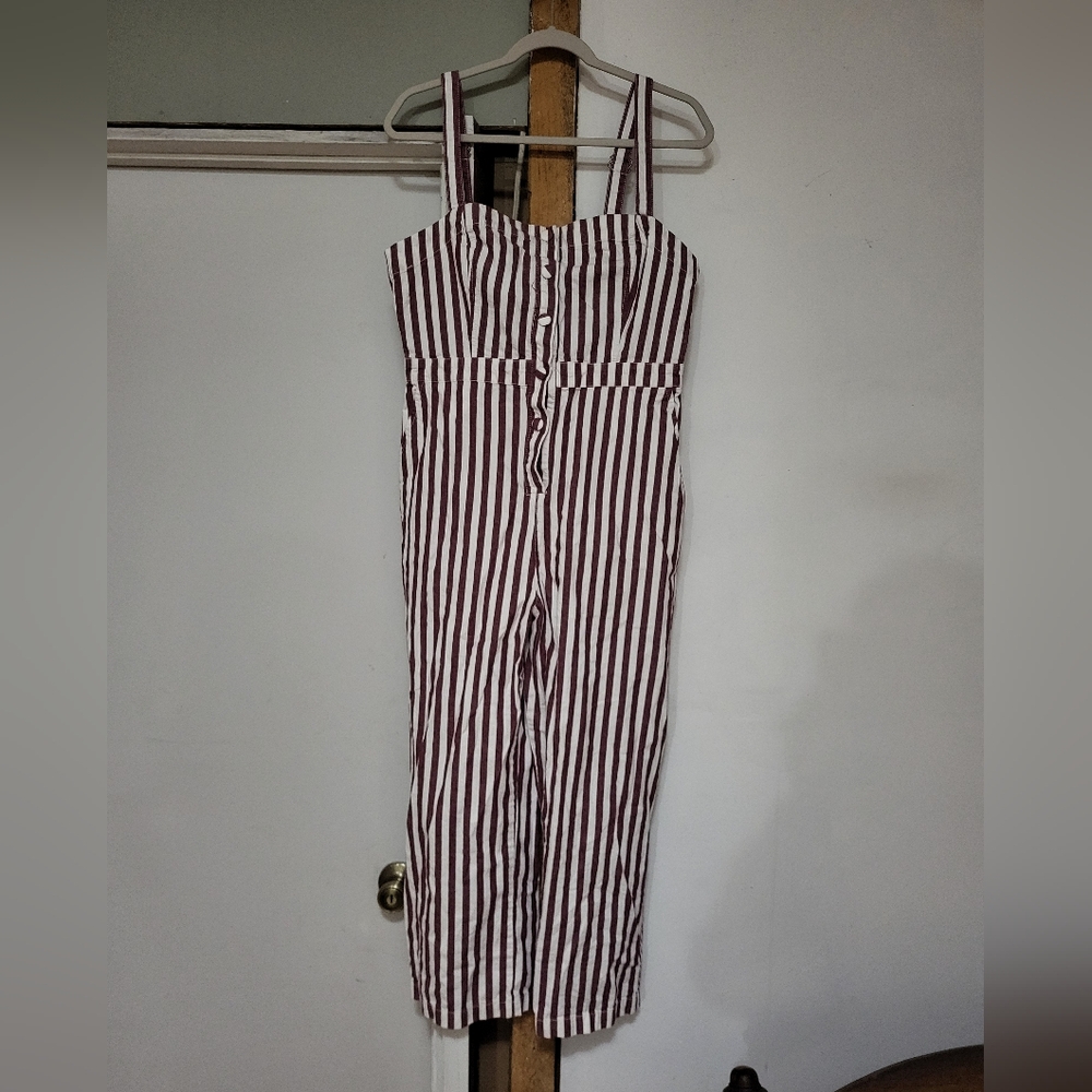 Striped Jumpsuit- Forever 21